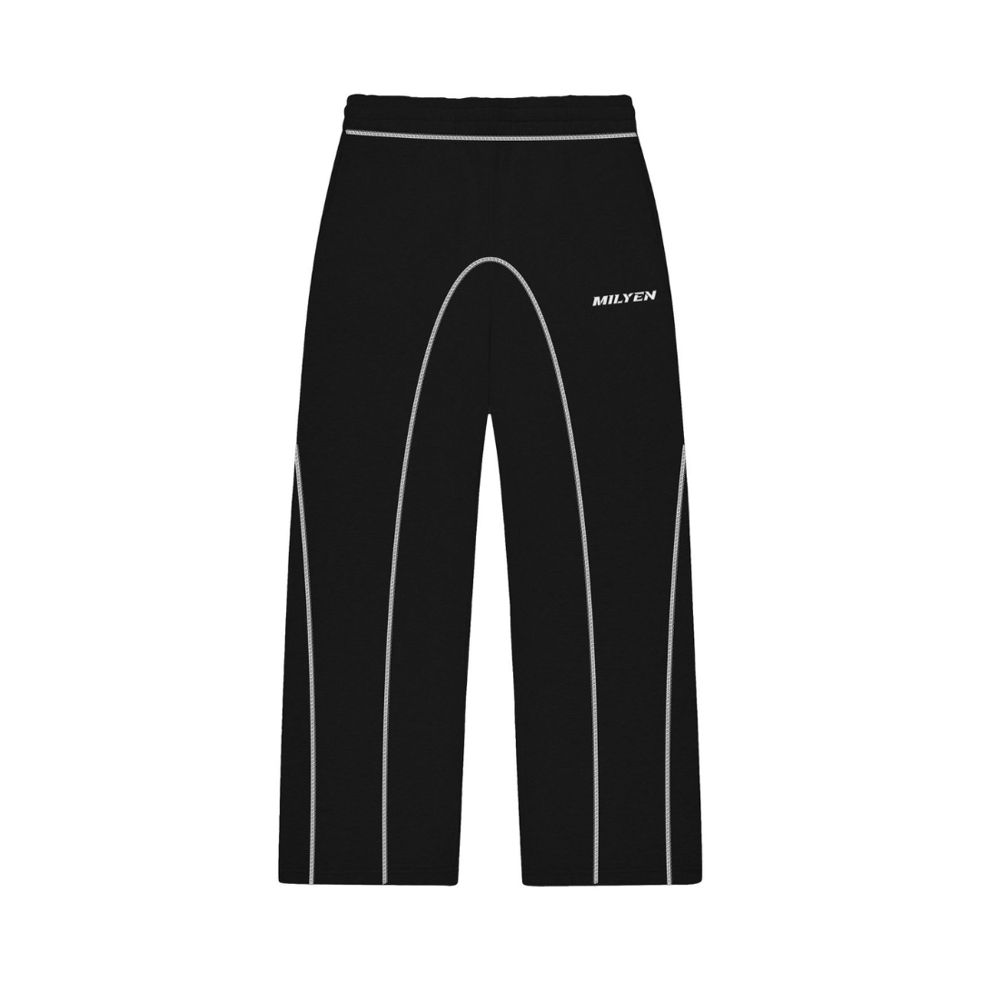 STRIPED JOGGER BLACK