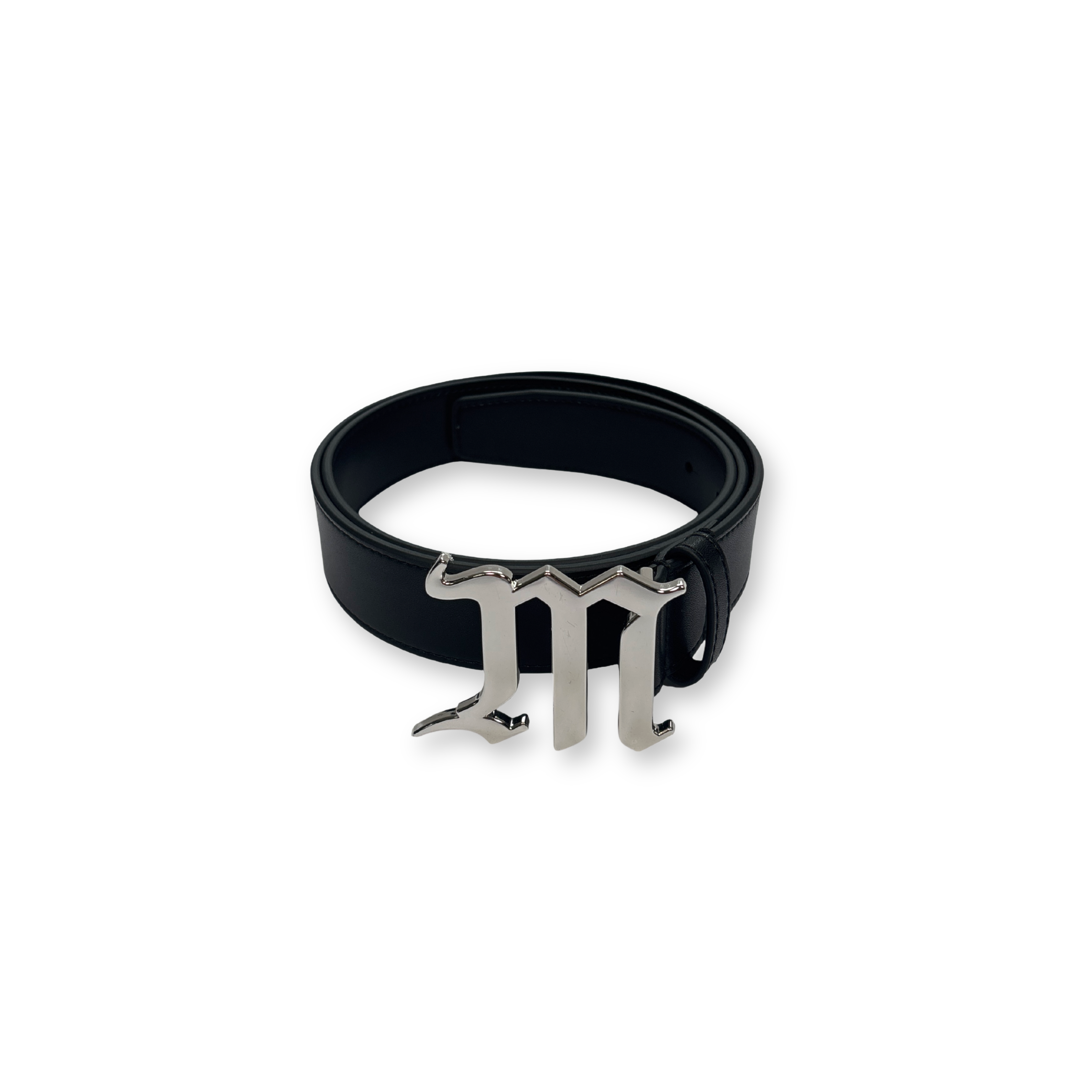 CHROME LOGO BELT BLACK