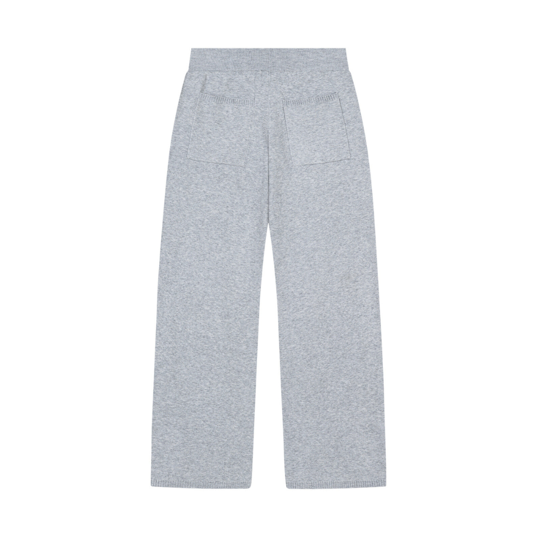 KNIT JOGGER GREY MELANGE