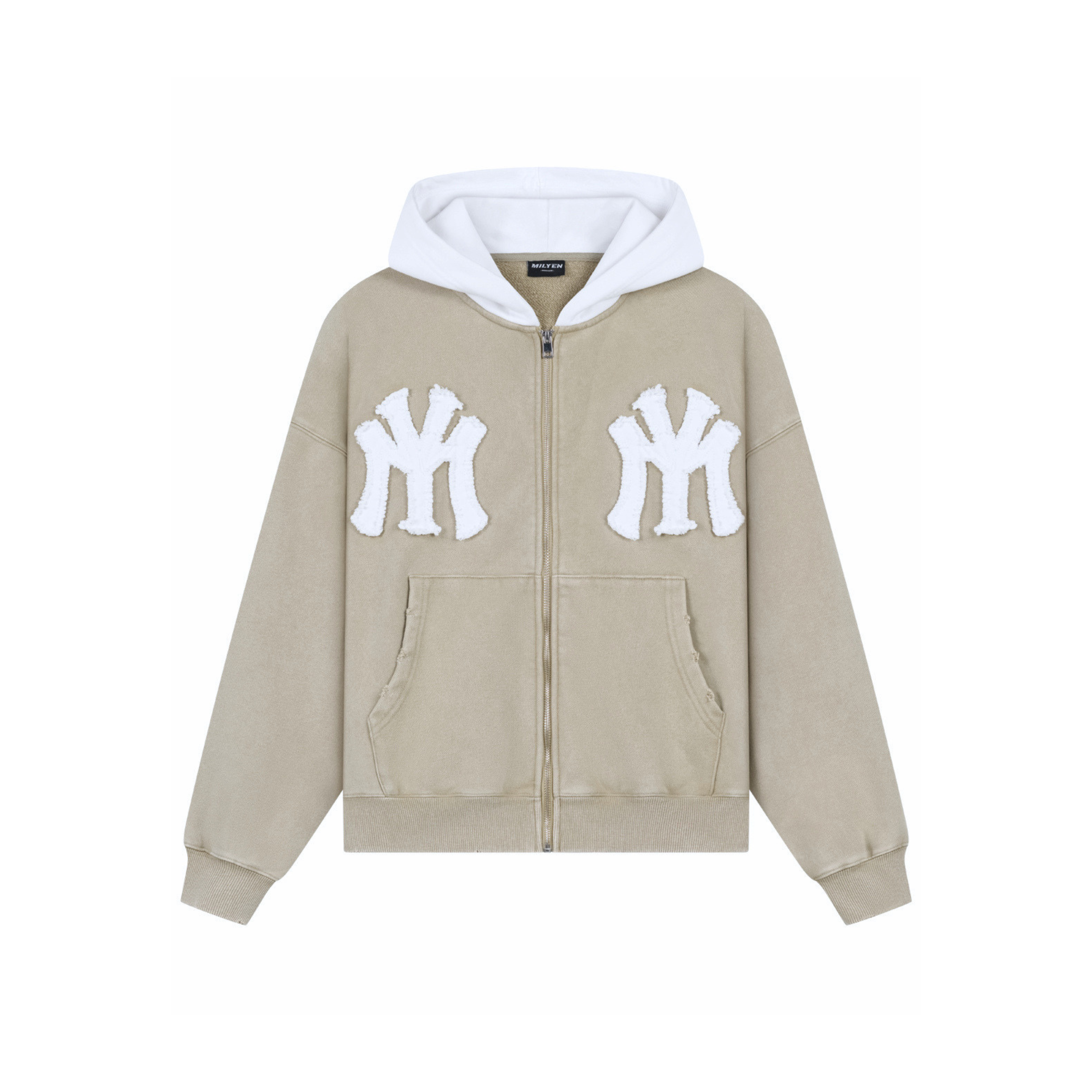 DOUBLE LOGO ZIP