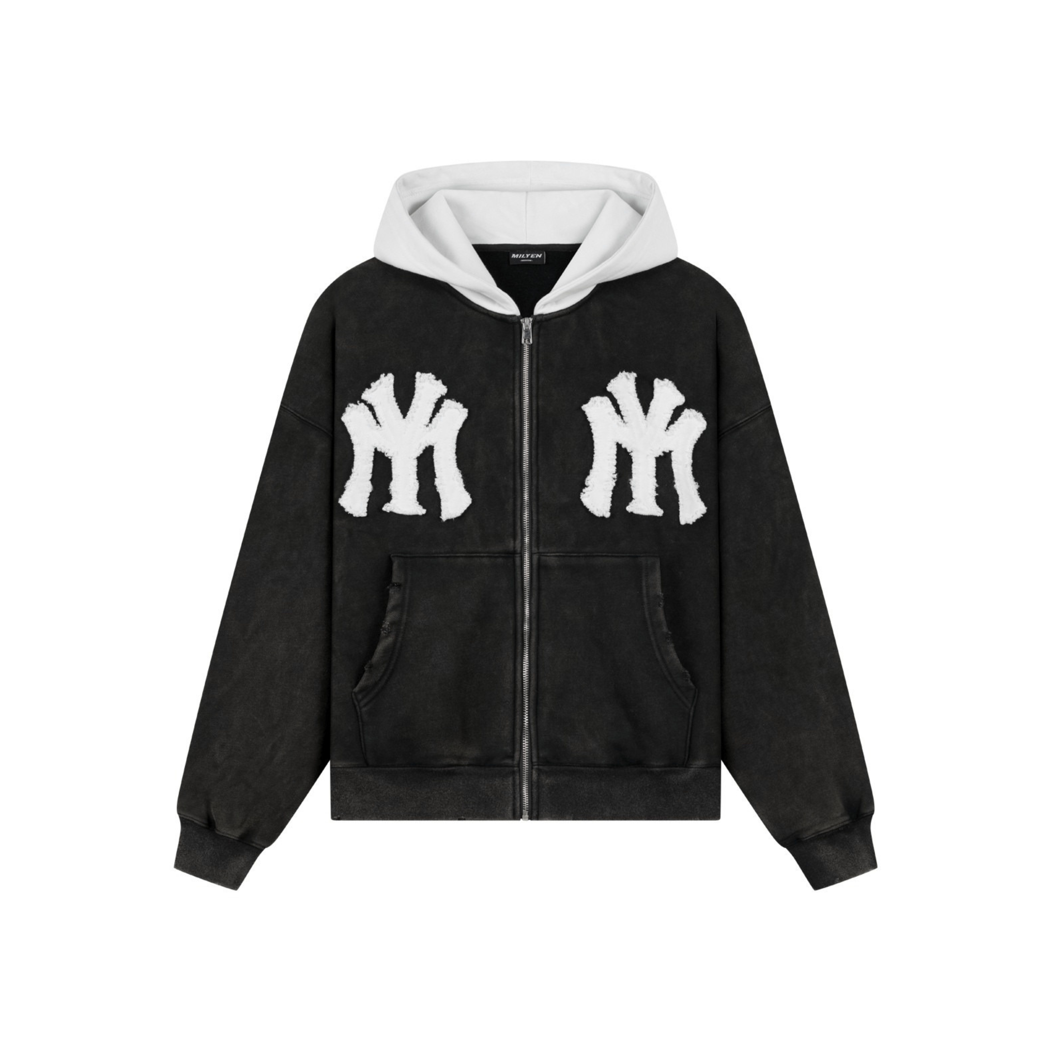 DOUBLE LOGO ZIP